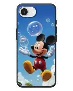 Чехол для iPhone 17e с картинкой «Mickey и мыльные пузыри»