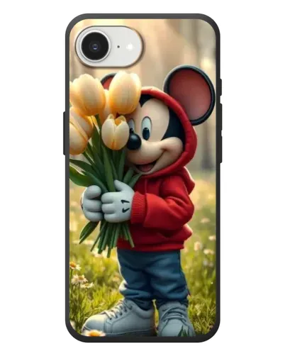 Чехол для iPhone 17e с картинкой «Микки с тюльпанами» Чехол для iPhone 17e с картинкой «Микки с тюльпанами»