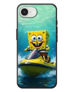 Чехол для iPhone 17e с картинкой «Спанч Боб на гидроцикле» Чехол для iPhone 17e с картинкой «Спанч Боб на гидроцикле»