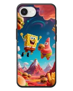 Чехол для iPhone 17e с картинкой «Космический фастфуд»