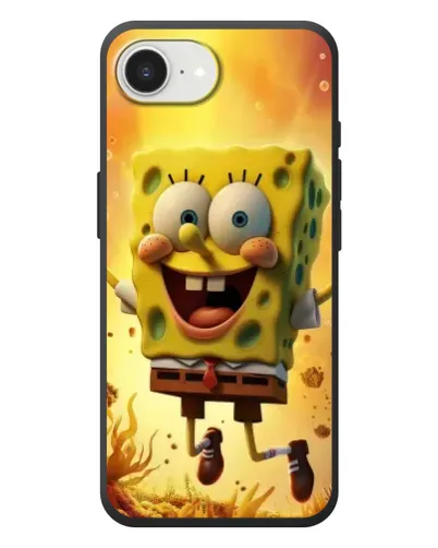 Чехол для iPhone 17e с картинкой «Губка Боб прыгает» Чехол для iPhone 17e с картинкой «Губка Боб прыгает»