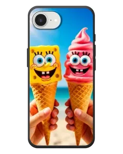 Чехол для iPhone 17e с картинкой «Спанч Боб мороженое»