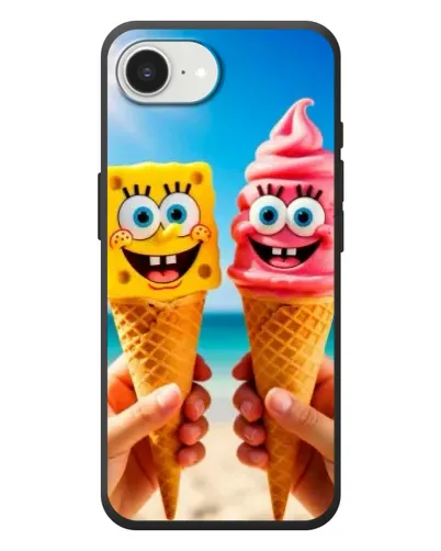 Чехол для iPhone 17e с картинкой «Спанч Боб мороженое» Чехол для iPhone 17e с картинкой «Спанч Боб мороженое»