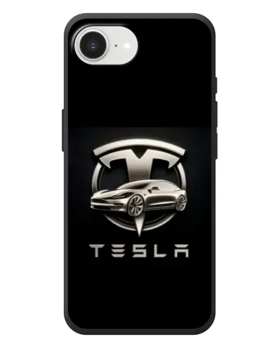 Чехол для iPhone 17e с картинкой «Tesla — серебристое авто» Чехол для iPhone 17e с картинкой «Tesla — серебристое авто»