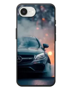 Чехол для iPhone 17e с картинкой «Mercedes — ночной город»