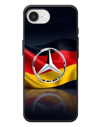 Чехол для iPhone 17e с картинкой «Mercedes — флаг Германии» Чехол для iPhone 17e с картинкой «Mercedes — флаг Германии»