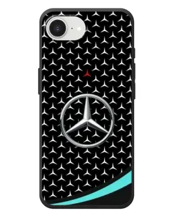 Чехол для iPhone 17e с картинкой «Mercedes — бирюзовый акцент»
