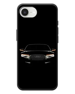 Чехол для iPhone 17e с картинкой «Audi — ночной контур»