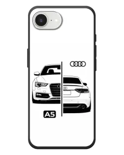 Чехол для iPhone 17e с картинкой «Audi — контрастный дизайн»
