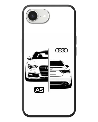 Чехол для iPhone 17e с картинкой «Audi — контрастный дизайн»