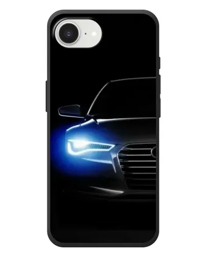 Чехол для iPhone 17e с картинкой «Неоновый взгляд Audi»