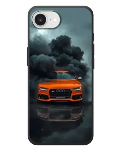 Чехол для iPhone 17e с картинкой «Audi в облаках дыма»