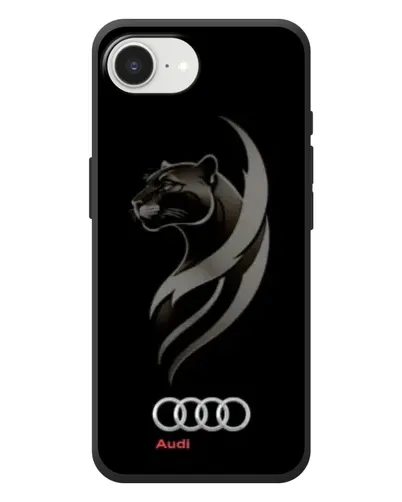 Чехол для iPhone 17e с картинкой «Графика — пантера и Audi»