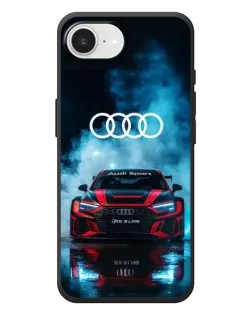 Чехол для iPhone 17e с картинкой «Audi Sport — неон»