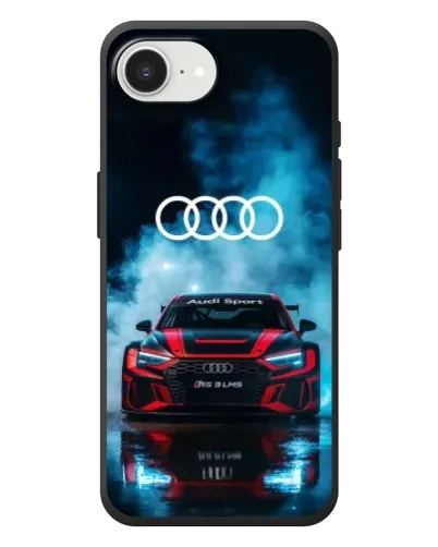 Чехол для iPhone 17e с картинкой «Audi Sport — неон»
