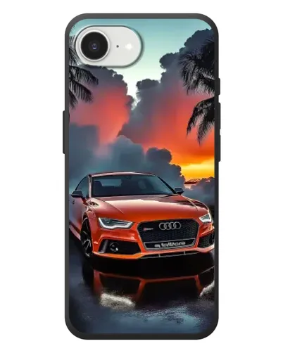 Чехол для iPhone 17e с картинкой «Audi — закат»