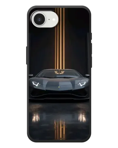 Чохол для iPhone 17e з картинкою «Lamborghini золоті лінії»