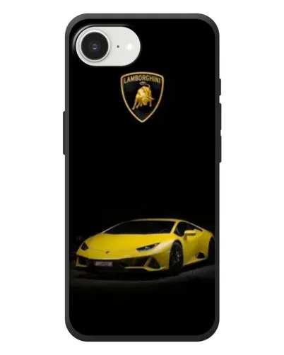 Чохол для iPhone 17e з картинкою «Lamborghini жовтий акцент»