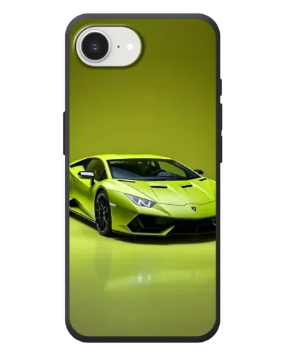 Чохол для iPhone 17e з картинкою «Салатовий Lamborghini Huracan»