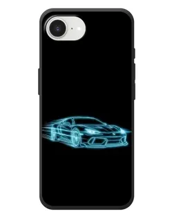 Чохол для iPhone 17e з картинкою «Неоновий контур Lamborghini»