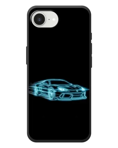 Чохол для iPhone 17e з картинкою «Неоновий контур Lamborghini»