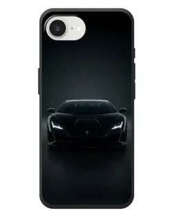 Чохол для iPhone 17e з картинкою «Чорний Lamborghini Aventador»