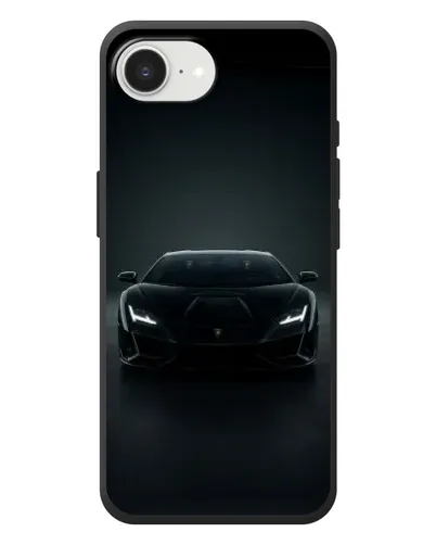 Чохол для iPhone 17e з картинкою «Чорний Lamborghini Aventador»