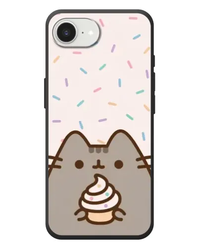 Чехол для iPhone 17e с картинкой «Пушин с кексом»