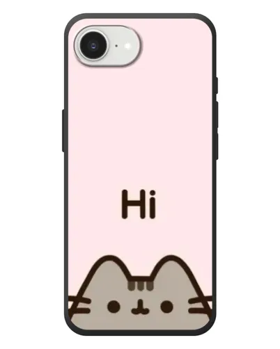 Чехол для iPhone 17e с картинкой «Пушин говорит Hi»