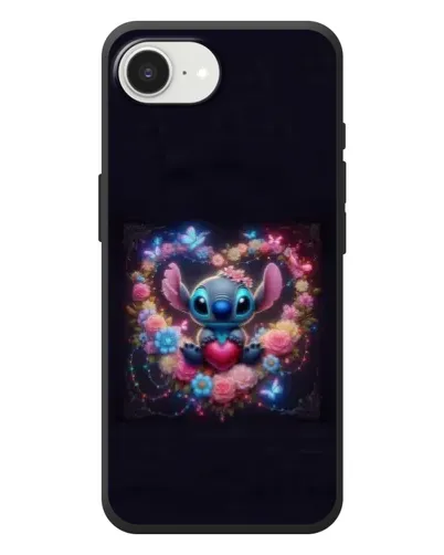 Чохол для iPhone 17e з картинкою «Stitch у квітах»