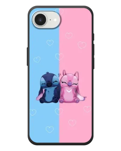 Чохол для iPhone 17e з картинкою «Stitch та Angel Love»
