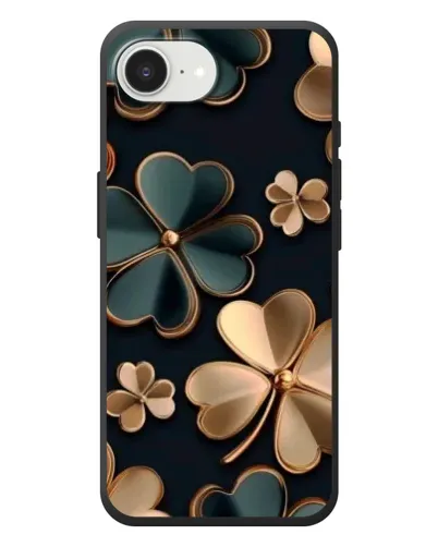 Чехол для iPhone 17e с картинкой «Клевер в золоте»