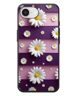 Чехол для iPhone 17e с картинкой «Ромашки на фиолетовом» Чехол для iPhone 17e с картинкой «Ромашки на фиолетовом»