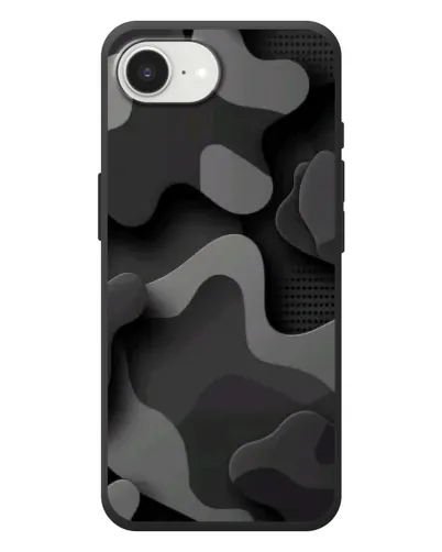 Чехол для iPhone 17e с картинкой «Темный абстрактный камуфляж» Чехол для iPhone 17e с картинкой «Темный абстрактный камуфляж»