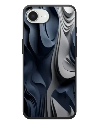 Чехол для iPhone 17e с картинкой «Объемные синие складки» Чехол для iPhone 17e с картинкой «Объемные синие складки»