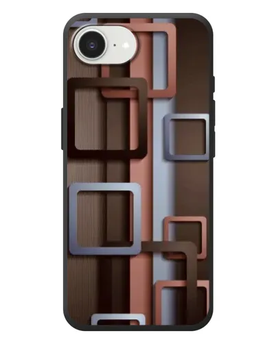 Чехол для iPhone 17e с картинкой «Коричневые объемные квадраты» Чехол для iPhone 17e с картинкой «Коричневые объемные квадраты»