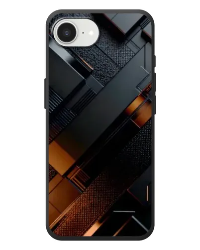 Чехол для iPhone 17e с картинкой «Черные геометрические блоки» Чехол для iPhone 17e с картинкой «Черные геометрические блоки»