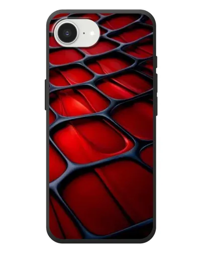 Чехол для iPhone 17e с картинкой «Красная глянцевая сетка» Чехол для iPhone 17e с картинкой «Красная глянцевая сетка»