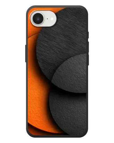 Чехол для iPhone 17e с картинкой «Геометрия оранжевых кругов» Чехол для iPhone 17e с картинкой «Геометрия оранжевых кругов»