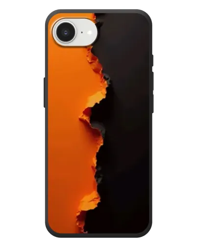 Чехол для iPhone 17e с картинкой «Оранжевый разлом» Чехол для iPhone 17e с картинкой «Оранжевый разлом»