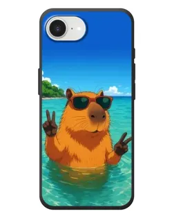 Чехол для iPhone 17e с картинкой «Морская капибара»