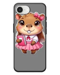 Чехол для iPhone 17e с картинкой «Девочка капибара»