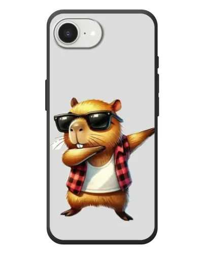Чехол для iPhone 17e с картинкой «Капибара рэпер даб» Чехол для iPhone 17e с картинкой «Капибара рэпер даб»