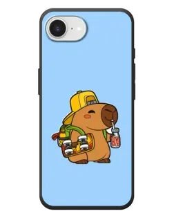 Чехол для iPhone 17e с картинкой «Капибара на скейте»