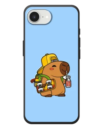 Чехол для iPhone 17e с картинкой «Капибара на скейте» Чехол для iPhone 17e с картинкой «Капибара на скейте»