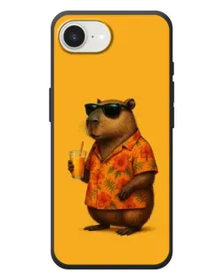 Чехол для iPhone 17e с картинкой «Капибара на отдыхе»