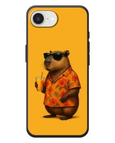 Чехол для iPhone 17e с картинкой «Капибара на отдыхе» Чехол для iPhone 17e с картинкой «Капибара на отдыхе»