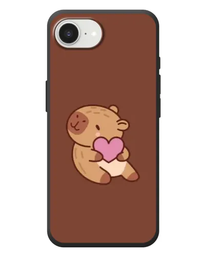 Чехол для iPhone 17e с картинкой «Капибара с сердцем» Чехол для iPhone 17e с картинкой «Капибара с сердцем»