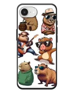 Чехол для iPhone 17e с картинкой «Крутые капибары музыканты»