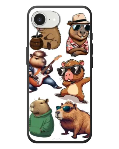 Чехол для iPhone 17e с картинкой «Крутые капибары музыканты» Чехол для iPhone 17e с картинкой «Крутые капибары музыканты»